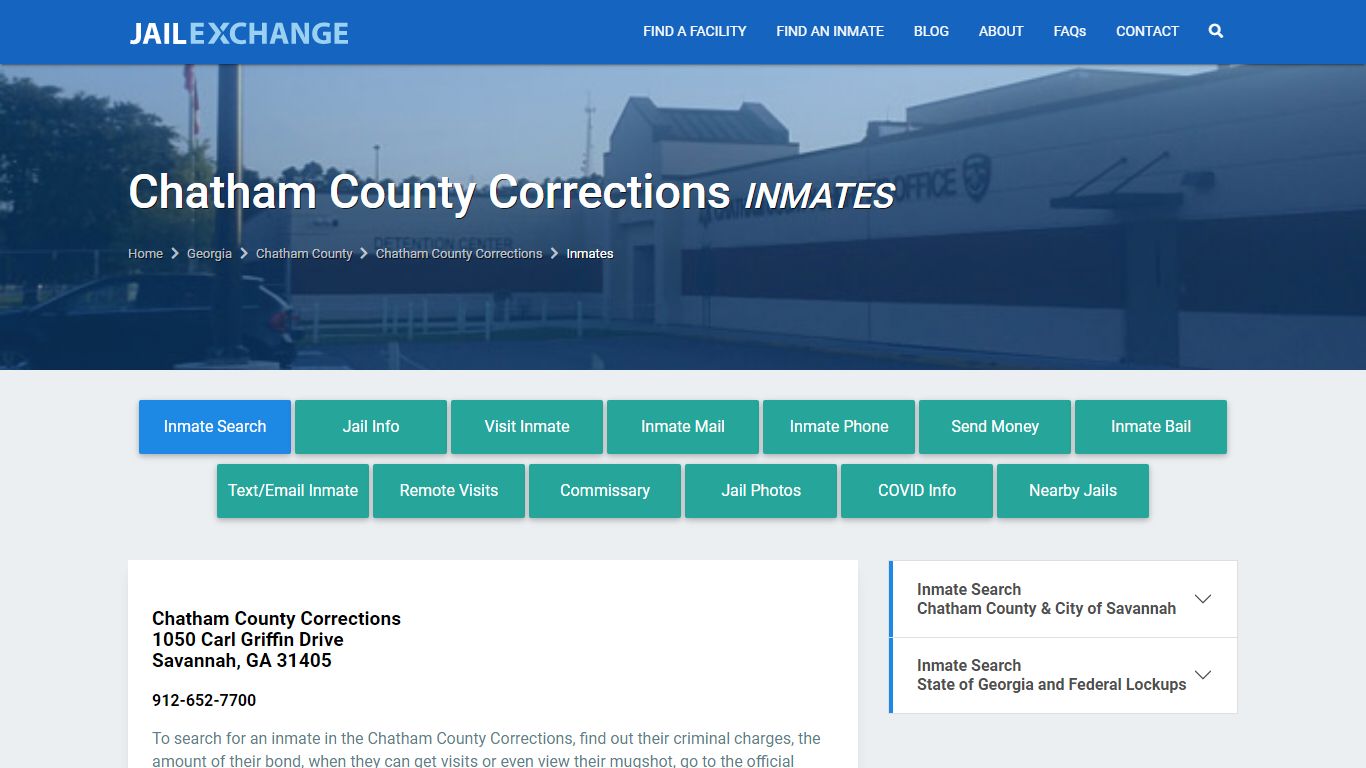 Chatham County Jail Inmates | Arrests | Mugshots | GA